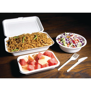 Fiesta Green Compostable Hinged Container 64x161x248mm (250 Pack)