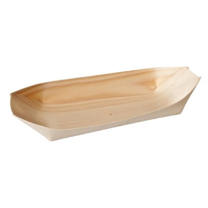 Oval Boat Bio Wood - 170x85mm (Pack 50)