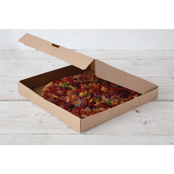 Fiesta Compostable Plain Pizza Pack Boxes Large (50 Pack)