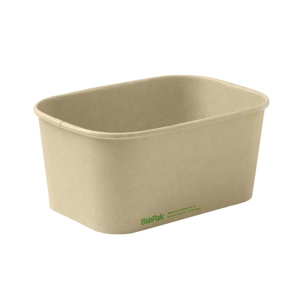 BioPak BioBoard Takeaway Base Kraft - 1000ml (300 Pack)