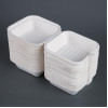 Fiesta Compostable Bagasse Burger Boxes with Bottom Ridges 157mm (500 Pack)