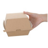 Fiesta Compostable Kraft Burger Boxes Large 112mm (150 Pack) Fiesta Compostable Kraft Burger Boxes Large 112mm (150 Pack)