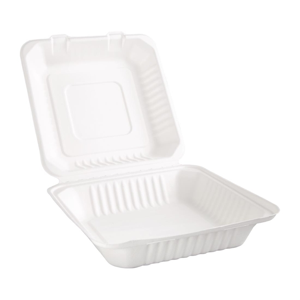 Fiesta Compostable Bagasse Food Container236mm (200 Pack)