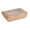 Fiesta Compostable Salad Boxes with PLA Windows 700ml (200 Pack)