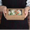 Fiesta Compostable Salad Boxes with PLA Windows 700ml (200 Pack)