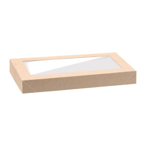 BioPak BioBoard PLA Window Lid for Catering Tray Bases Extra Small (100 Pack)