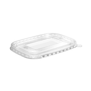 BioPak Paper Board Takeaway PET Lid to suit 500 - 1000ml (300 Pack)