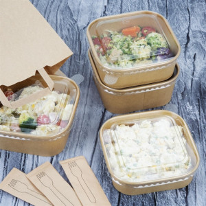 Fiesta Recyclable PET lid for Square Container Bases (300 Pack) Fiesta Recyclable PET lid for Square Container Bases (300 Pack)
