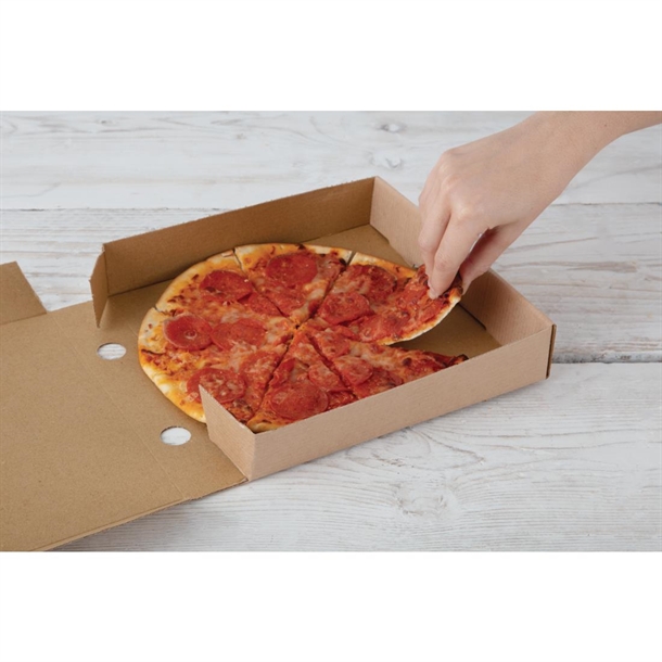 Fiesta Compostable Plain Pizza Pack Boxes Small (100 Pack) Fiesta Compostable Plain Pizza Pack Boxes Small (100 Pack)