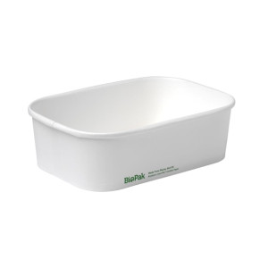 BioPak BioBoard Takeaway Base White - 650ml (300 Pack) BioPak BioBoard Takeaway Base White - 650ml (300 Pack)