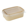 Fiesta Recyclable PET Lids for Rectangular Containers (300 Pack)