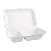 Fiesta Compostable Bagasse Food 2 Compartment Container 253mm (200 Pack)