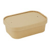 Fiesta Recyclable Paper Lids for Rectangular Containers (300 Pack)