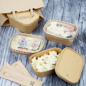 Fiesta Recyclable Paper Lids for Rectangular Containers (300 Pack)