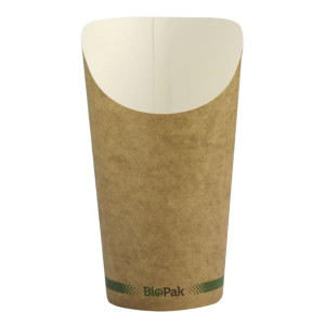 BioPak Kraft Takeaway Chip Cups Medium (1000 Pack)