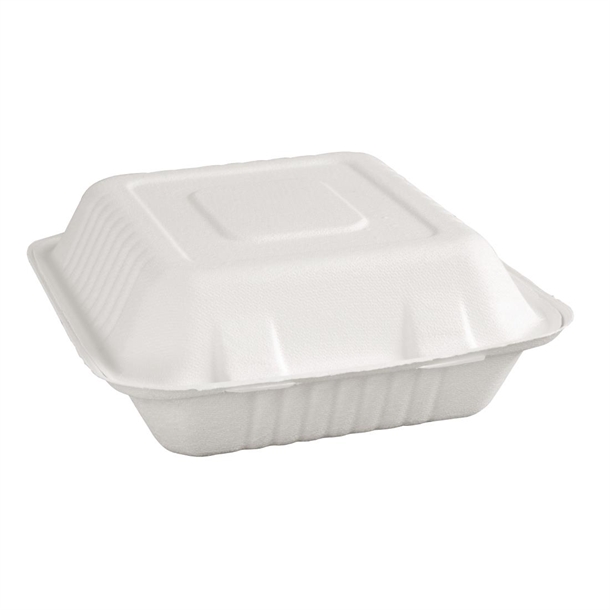 Fiesta Compostable Bagasse Food Container 223mm (200 Pack)