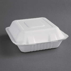 Fiesta Compostable Bagasse Food Container 223mm (200 Pack)