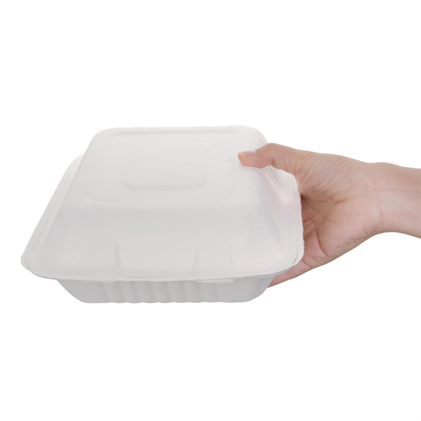 Fiesta Compostable Bagasse Food Container 223mm (200 Pack)
