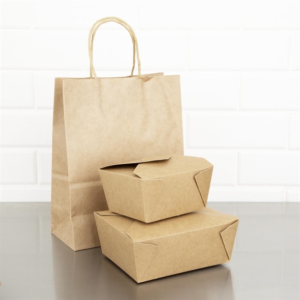 Fiesta Compostable Paperboard Food Cartons 1200ml / 42oz (200 Pack)