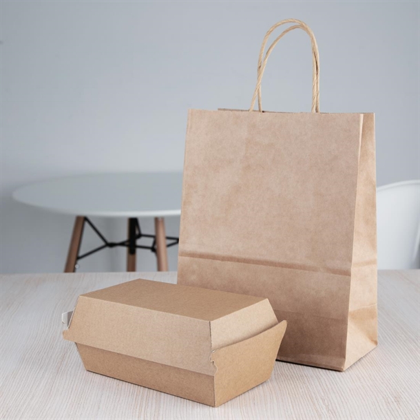Fiesta Compostable Kraft Food Boxes Small 172mm (200 Pack)