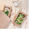 Fiesta Compostable Salad Boxes with PLA Windows 1200ml (200 Pack)