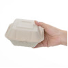 Fiesta Compostable Bagasse Burger Box Natural 152mm (500 Pack)