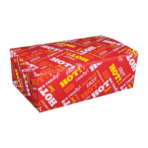 Detpak Hot Fast Food Large Snack Box (400 Pack)