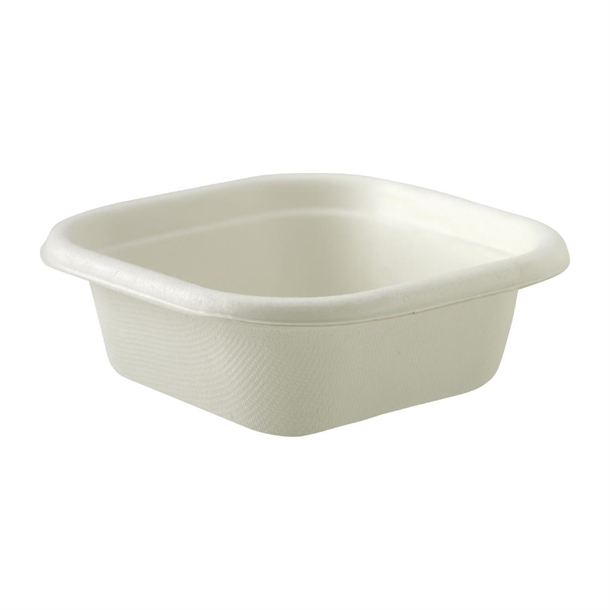 BioPak BioCane Takeaway White Square Bases - 280ml (Pack 600)