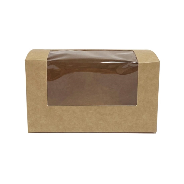 Fiesta Recyclable Bloomer Box with PET Window 70x125mm (500 Pack)