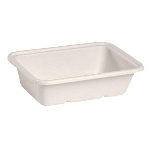 BioPak BioCane Takeaway Bases White - 600ml (500 Pack)