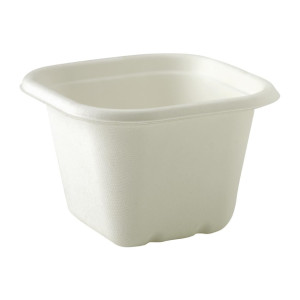 BioPak BioCane White Takeaway Square Bases - 630ml (Pack 600) BioPak BioCane White Takeaway Square Bases - 630ml (Pack 600)