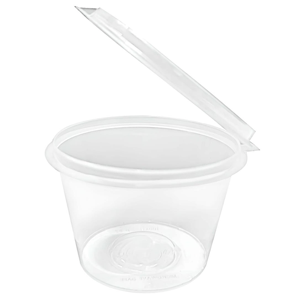 Fiesta Recyclable Portion Pots with Lids 100ml (50 Pack) Fiesta Recyclable Portion Pots with Lids 100ml (50 Pack)