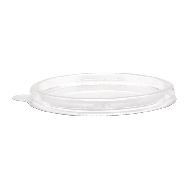 BioPak PLA Lid for BioCane Sauce Cup 60ml Clear (1000 Pack)
