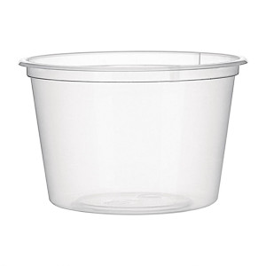 Fiesta Recyclable Plastic Microwavable Deli Pot 100ml / 3.5oz (100 Pack)