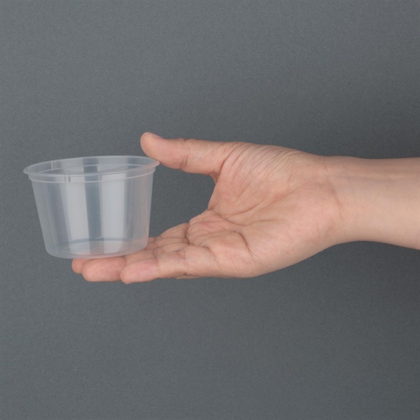 Fiesta Recyclable Plastic Microwavable Deli Pot 100ml / 3.5oz (100 Pack) Fiesta Recyclable Plastic Microwavable Deli Pot 100ml / 3.5oz (100 Pack)