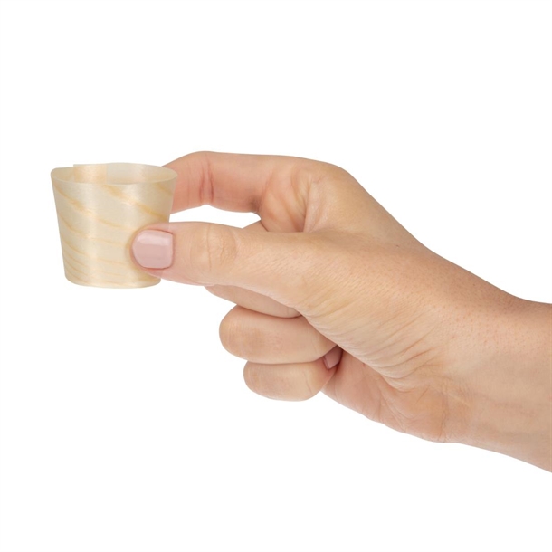 Fiesta Compostable Biodegradable Wooden Sauce Dipping Pots 38ml