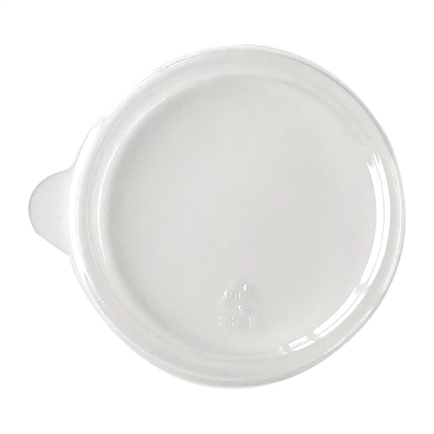 BioPak PET Lid for BioCane Sauce Cup 60ml Clear (1000 Pack)