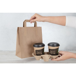 Fiesta Compostable Recycled Brown Paper Carrier Bags Medium (250 Pack)