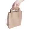 Fiesta Compostable Recycled Brown Paper Carrier Bags Small (250 Pack) Fiesta Compostable Recycled Brown Paper Carrier Bags Small (250 Pack)