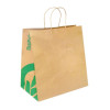 BioPak Kraft Paper Bags Jumbo Twist Handle (150 Pack)