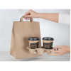 Fiesta Compostable Recycled Brown Paper Carrier Bags Large (250 Pack)