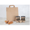 Fiesta Compostable Recycled Brown Paper Carrier Bags Large (250 Pack)