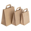 Fiesta Compostable Recycled Brown Paper Carrier Bags Large (250 Pack)