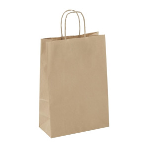 Detpak Small Paper Twist Handle Carry Bag (250 Pack)