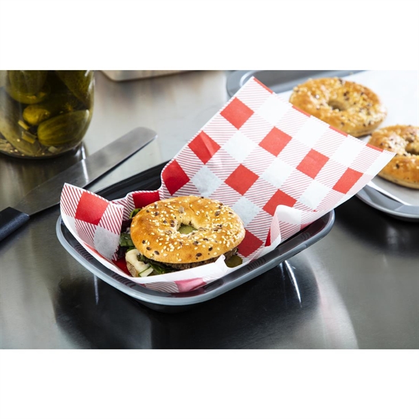 Red Gingham Greaseproof Paper 310mm Red Gingham Greaseproof Paper 310mm