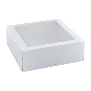 Detpak 280mm Square Patisserie Box White (Pack 50)