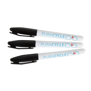 Puracycle Non-Toxic Marker Pens Black (3 Pack)