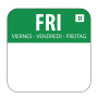 Hygiplas Dissolvable Food Rotation Labels Friday (1000 Pack)