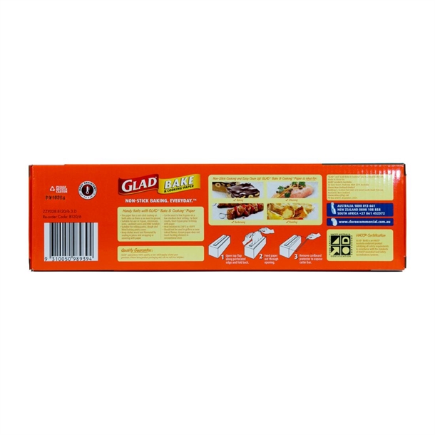 Glad bake paper roll - 120m x  300mm