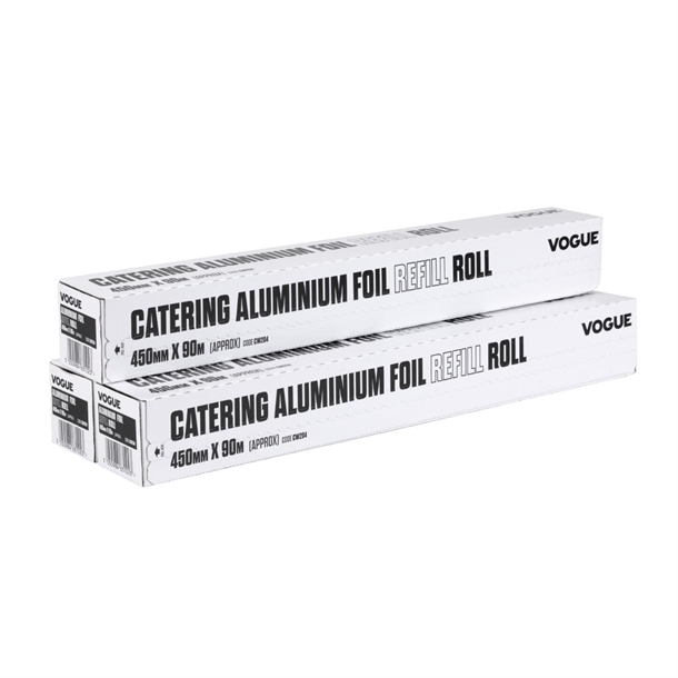 Vogue Aluminium Foil 90m fits Wrap450 Dispenser (3 Pack) Vogue Aluminium Foil 90m fits Wrap450 Dispenser (3 Pack)